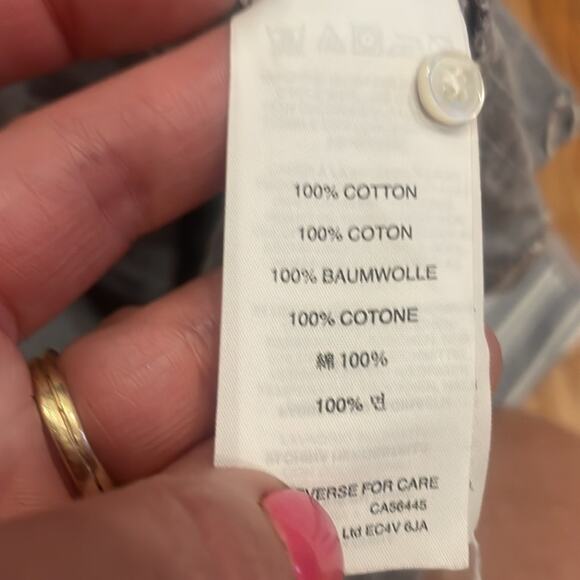 J Crew Striped Front Cinched peplum Tank Top size small - Picture 6 of 6